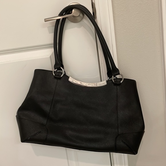 Black Calvin Klein Shoulder Bag with Blue Wallet - Picture 12 of 12